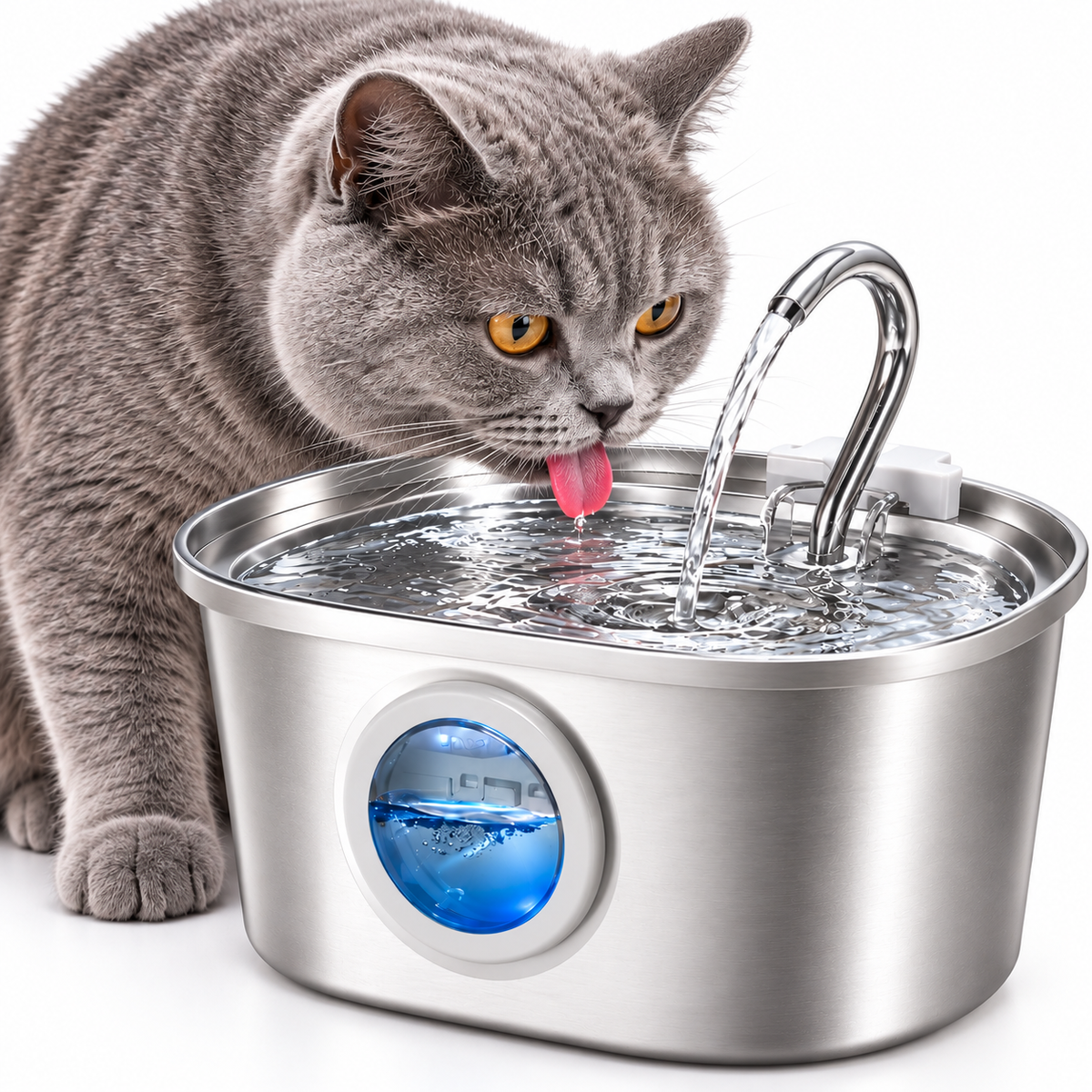 Fontaine à Eau pour Chat en Inox