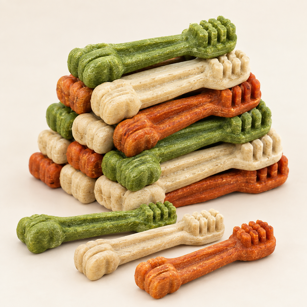Friandises dentaires pour chien Sensatine, détail des bâtonnets