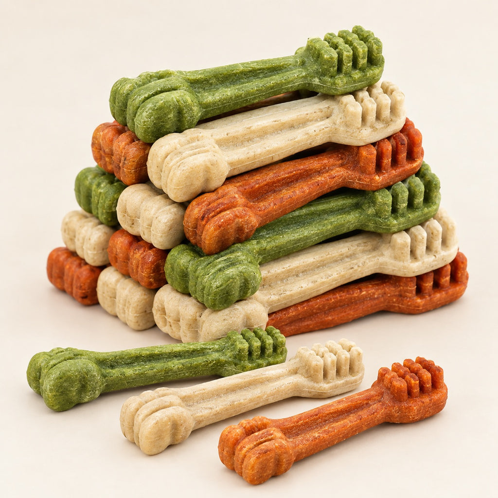 Friandises brosse à dents pour chien Sensatine, lot de 6 bâtonnets à mâcher